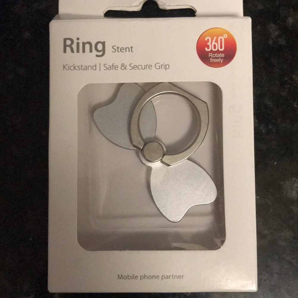 Ring stent phone kickstand.